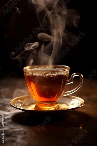 A photo of your favorite type of tea or hot drink AI generated illustration