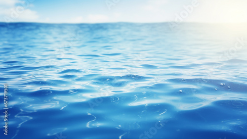 Wallpaper Mural Beautiful blurred natural blue background with water Torontodigital.ca