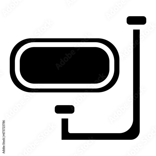 diving mask glyph