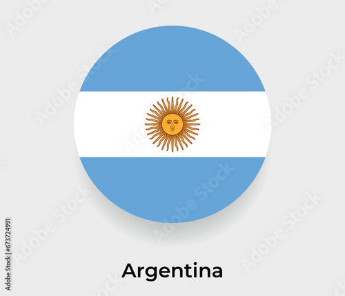 Argentina flag bubble circle round shape icon vector illustration photo