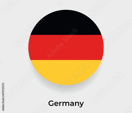 Germany flag bubble circle round shape icon vector illustration