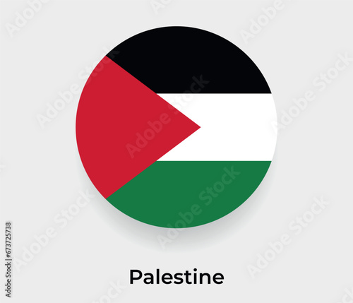 Palestine flag bubble circle round shape icon vector illustration Free Download Palestine flag bubble circle round shape icon vector illustration - GFXLoad