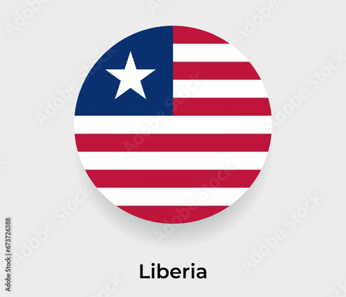 Free Download Liberia flag bubble circle round shape icon vector illustration - GFXLoad