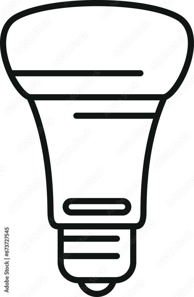 Inside smart bulb icon outline vector. Home illumination. Online solve box Inside smart bulb icon outline vector. Home illumination. Online solve box