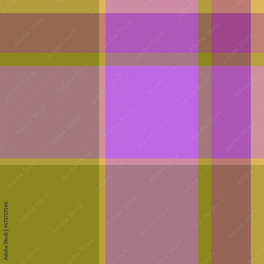Plaid seamless pattern of fabric background tartan with a vector textile check texture.
