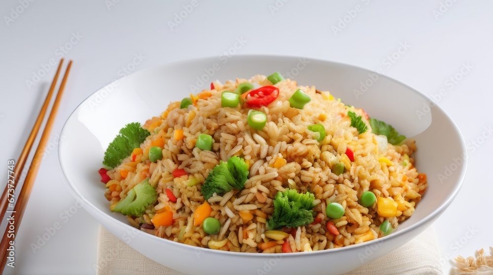 background of rice with vegetables background of rice with vegetables