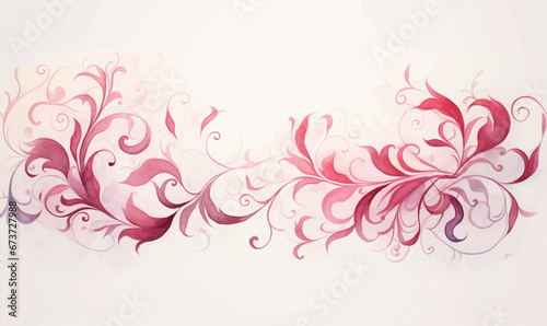 watercolor pink floral background