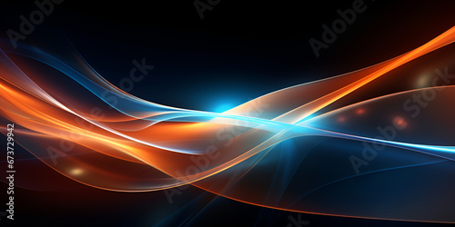 abstract background with space,Abstract, Background, Glowing Lines, 3D Wave, Modern, Business, Technology, Wave Wallpaper, Technological Wave, Modern Tech, Generative AI,Blurry glowing wave and neon l