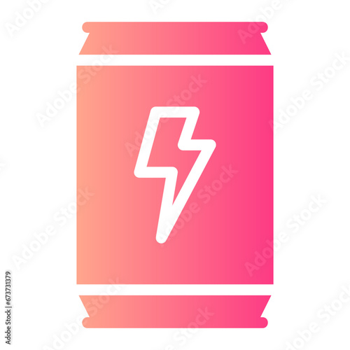 energy drink gradient icon