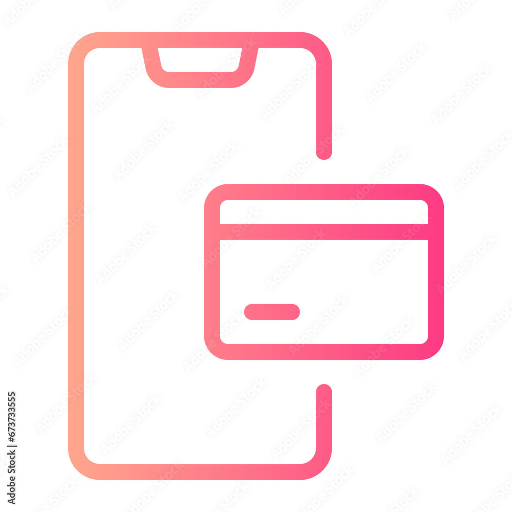 online payment gradient icon online payment gradient icon