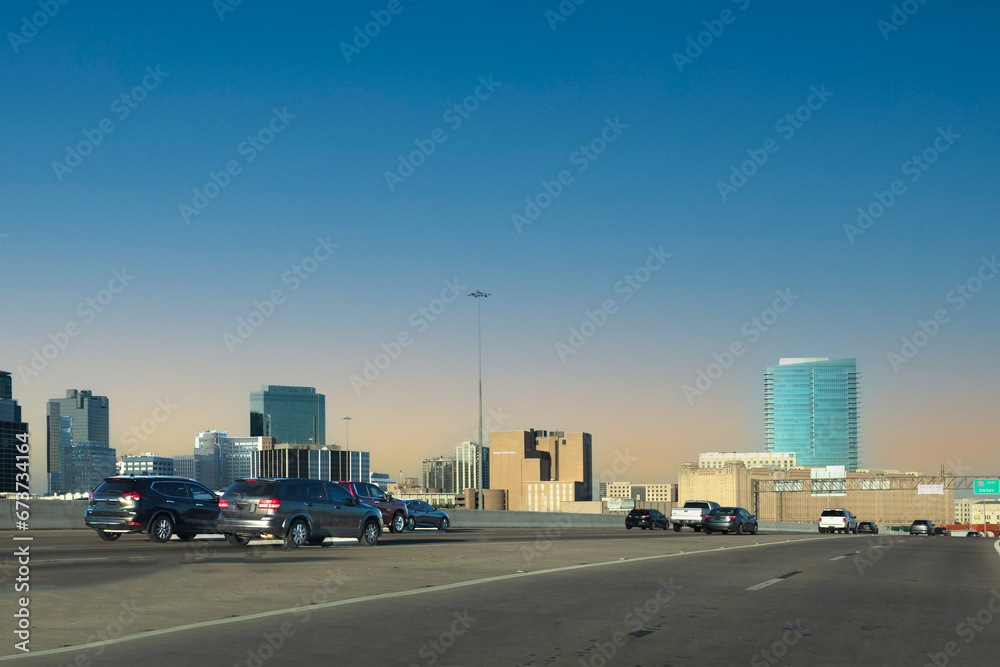 skyline of Fort Worth from highway 30 skyline of Fort Worth from highway 30