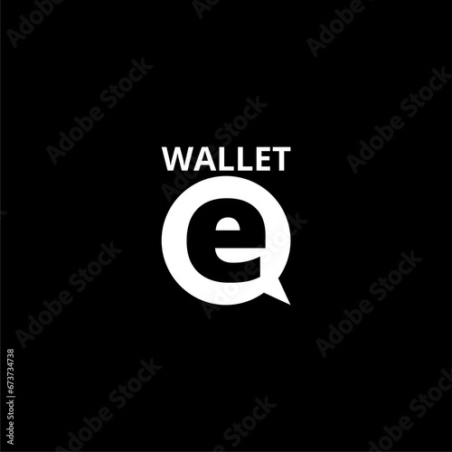 e wallet icon isolated on white background from ecommerce collection. photo