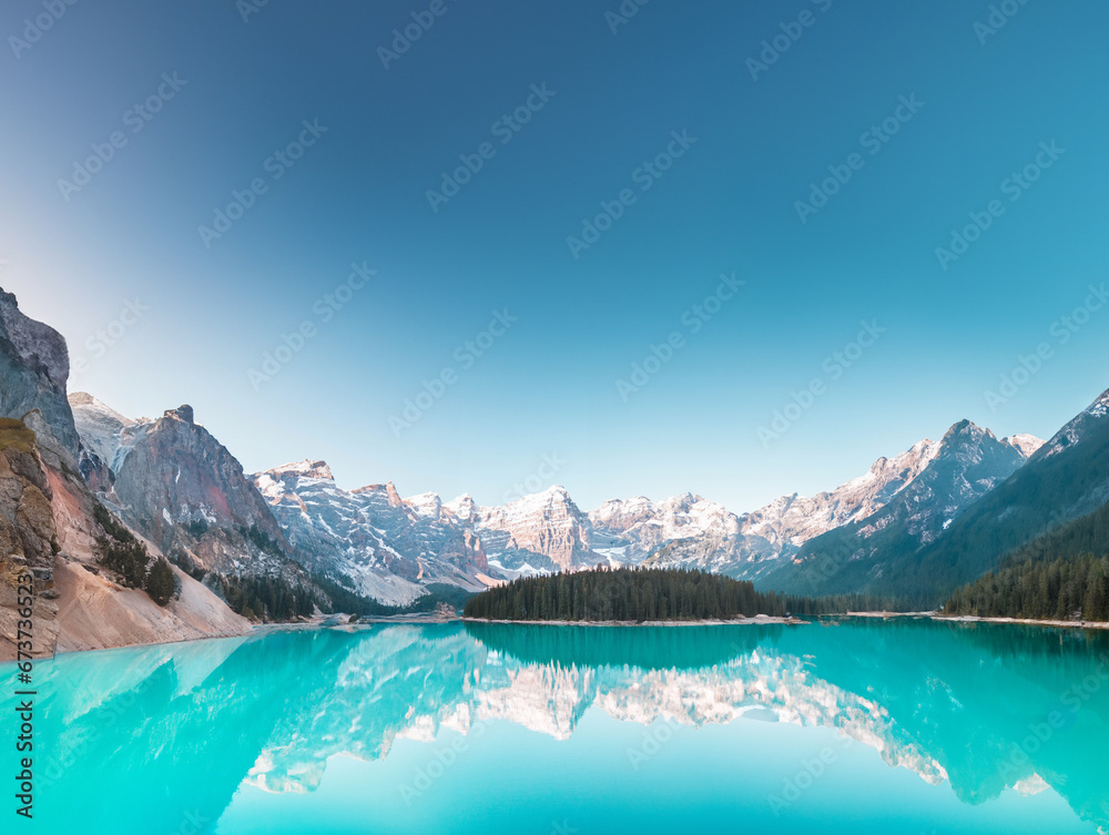 AB, Canada Beautiful View of Moraine Lake