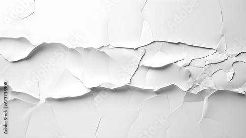 Torn White Paper Strip on Clean White Background © Backgroundbliss