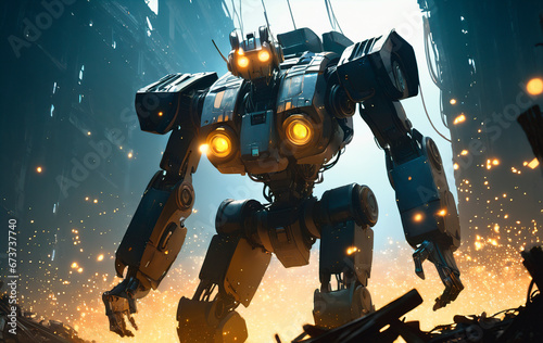 A steampunk robot