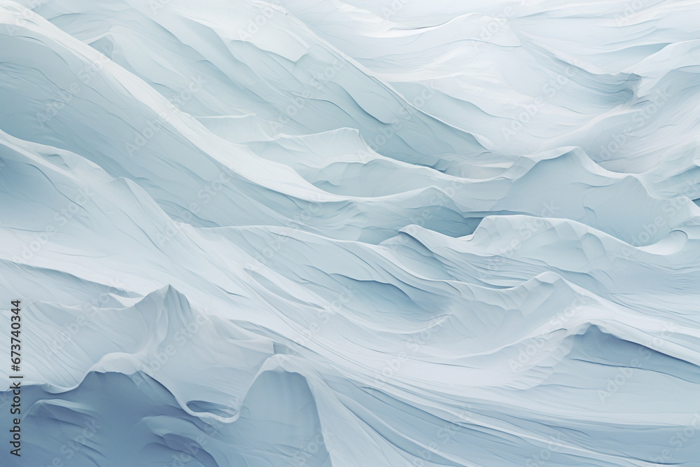 Realistic drawing of glacier surface, background Realistic drawing of glacier surface, background