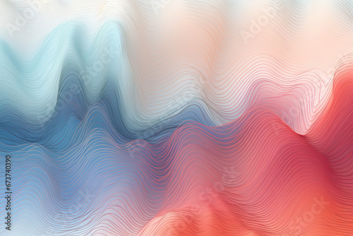 Drawing of glacier surface with hotter areas. Global warming concept