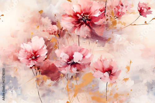 seamless pink floral background tile tileable flower floral background pattern