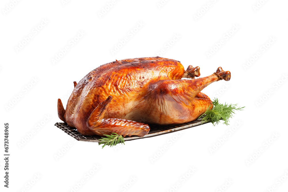 Roasted turkey on transparent background Roasted turkey on transparent background