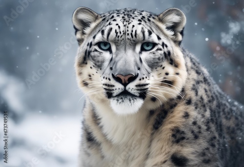 Snow Leopard Photography Stock Photos cinematic  wildlife  snow leopard  for home decor  wall art  posters  game pad  canvas  wallpaper