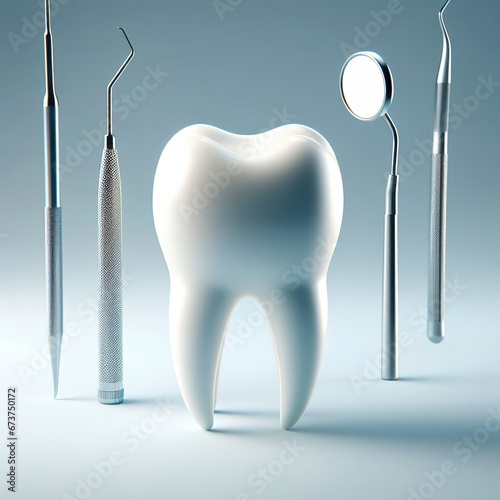 Illustration about healthy teeth. Generative AI