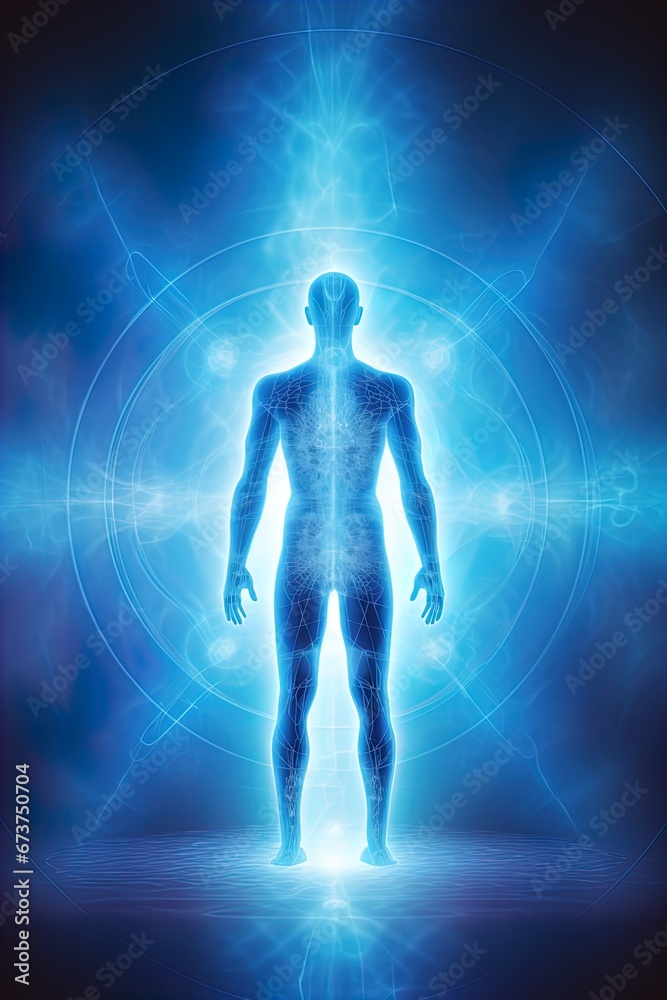 A human figure in front of a portal. Great for stories of medical breakthroughs, healthcare innovation, sci-fi, futurism, innovation and more, A human figure in front of a portal. Great for stories of medical breakthroughs, healthcare innovation, sci-fi, futurism, innovation and more,