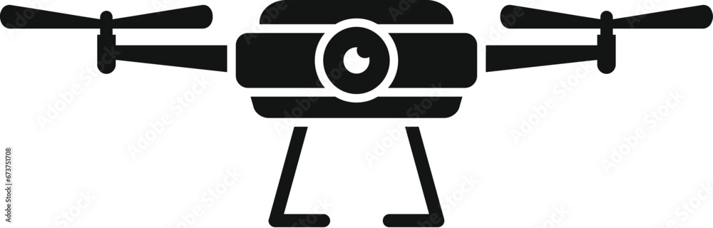 Drone control vehicle icon simple vector. Ai robot camera. Spy land Drone control vehicle icon simple vector. Ai robot camera. Spy land