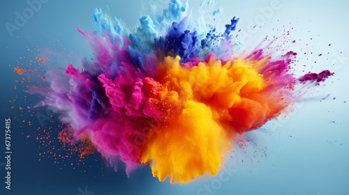  colorful powder explosion
