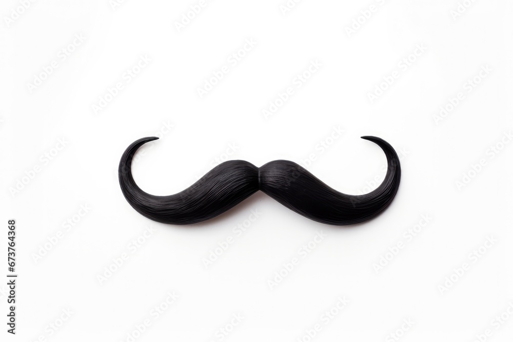 Black Moustache Isolated On White Background Black Moustache Isolated On White Background