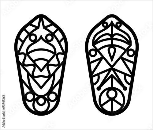 Traditional Snowshoes Icon Y_2311001