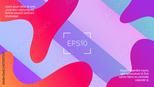 Minimal Cover. Cool Neon Banner. Modern Background. Gradient Journal. Art Landing Page. Trendy Paper. Multicolor Presentation. Pink Hipster Shape. Lilac Minimal Cover