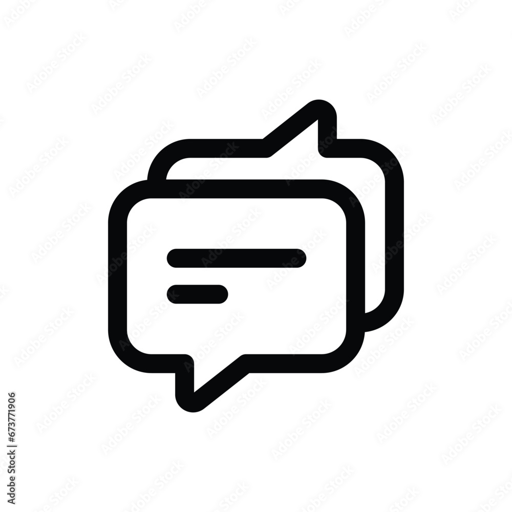 Chatting icon in trendy outline style isolated on white background. Chatting silhouette symbol for your website design, logo, app, UI. Vector illustration, EPS10. Chatting icon in trendy outline style isolated on white background. Chatting silhouette symbol for your website design, logo, app, UI. Vector illustration, EPS10.