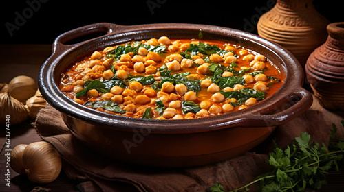 Coccid traditional chickpea based stew from Madrid