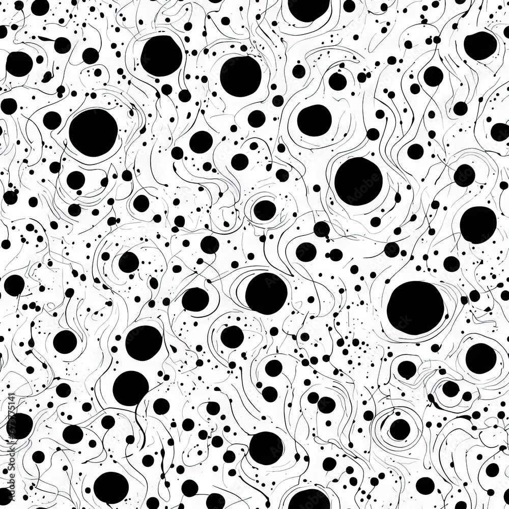 Seamless black and white pattern. AI generated. Seamless black and white pattern. AI generated.