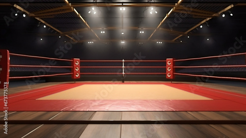Arena Boxing Ring close view 