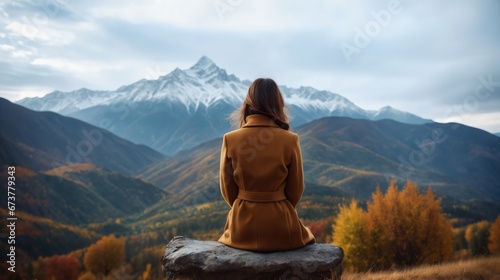 Woman relax outdoors