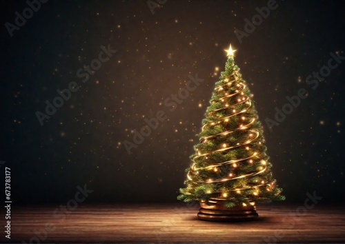 christmas tree with candles