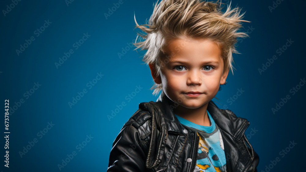 A happy and inquisitive student against a blue background, representing the beginning of a new school adventure and an opportunity for learning and growth. A happy and inquisitive student against a blue background, representing the beginning of a new school adventure and an opportunity for learning and growth.