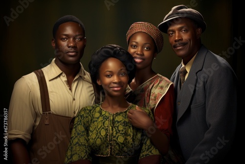 a family sharing their personal connections to Black history history and roots photo