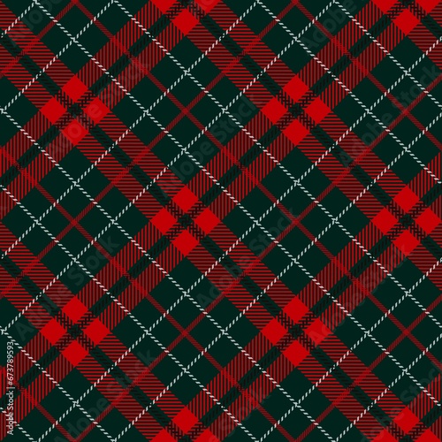 Tartan seamless pattern, red and green can be used in fashion decoration design. Bedding, curtains, tablecloths 
