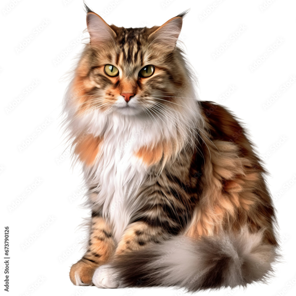 Obraz premium Cat hyper detailed very hight quality isolated background AI generated illustration