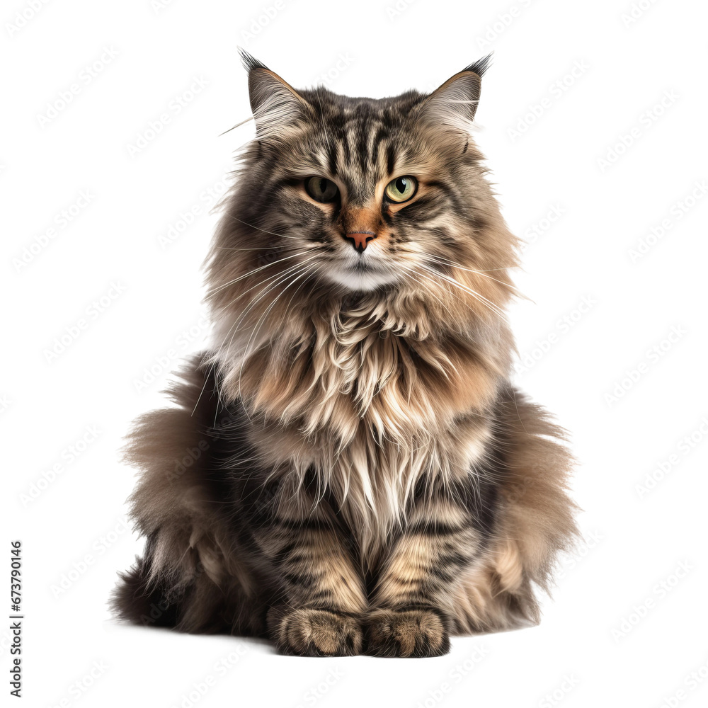 Obraz premium Cat hyper detailed very hight quality isolated background AI generated illustration