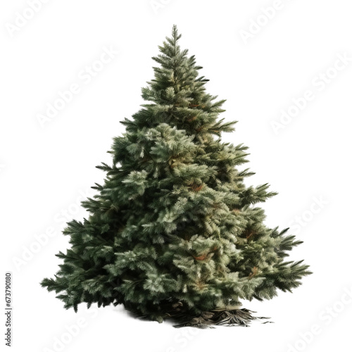 Christmas tree very hight quality isolated background  AI generated illustration © Shaper