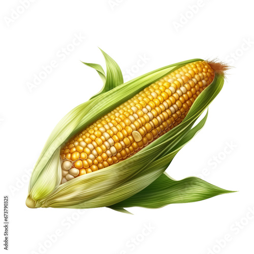 Corn photorealistic hyper detailed very hight quality  AI generated illustration