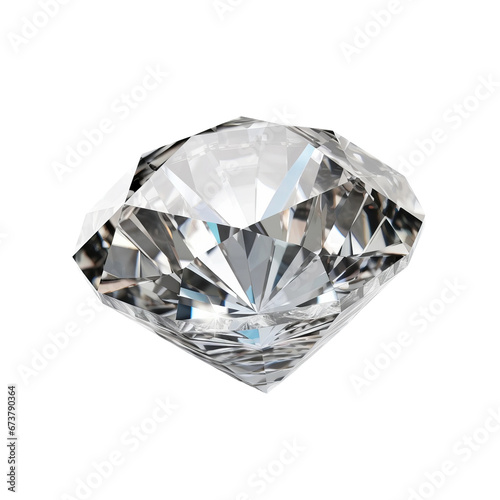 Diamond very hight quality isolated background white  AI generated illustration