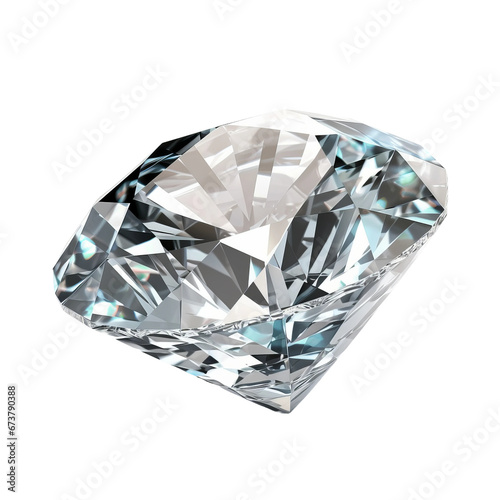 Diamond very hight quality isolated background white  AI generated illustration