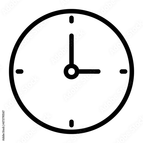 clock line icon