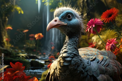 Dodo bird in the jungle