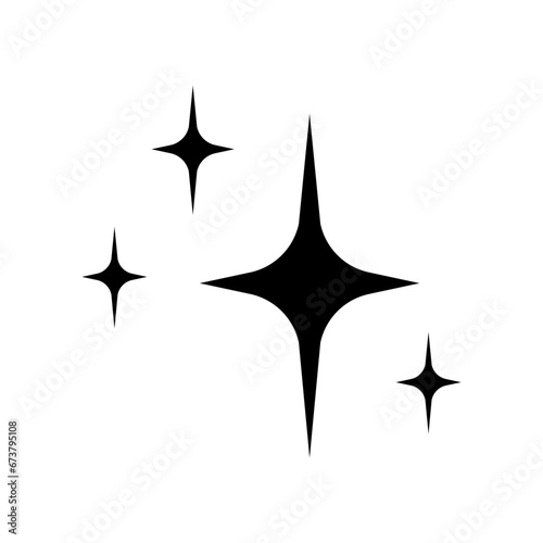 Simple Aesthetic Winter Christmas shining magic star icon in trendy style. Modern shapes vector symbol. Linear pictogram pack for web apps and mobile concept