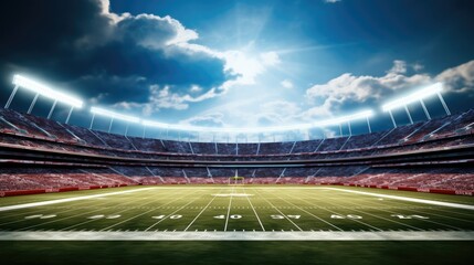 American football stadium.